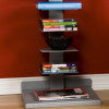 Safavieh Dellenby Slim Iron Tower Bookcase With 11 Shelves For Modern Living Spaces MS0895