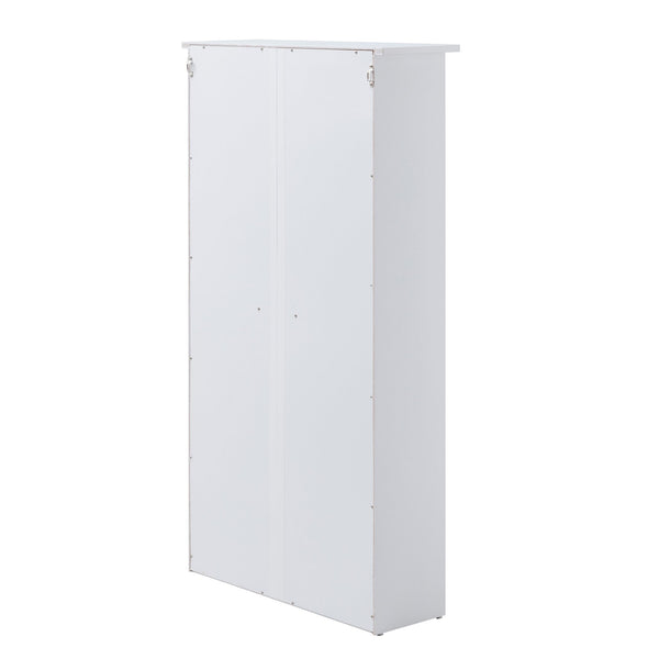 Safavieh Window Pane Media Cabinet With Tempered Glass Doors And Oak Veneer For Classic Living Rooms WHITE MS1075