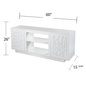 Safavieh Delgrave Electric Fireplace Tv Cabinet With Mdf Build And Sleek Media Storage MS1095656