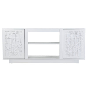 Safavieh Delgrave Electric Fireplace Tv Cabinet With Mdf Build And Sleek Media Storage MS1095656