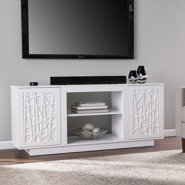Safavieh Delgrave Electric Fireplace Tv Cabinet With Mdf Build And Sleek Media Storage MS1095656