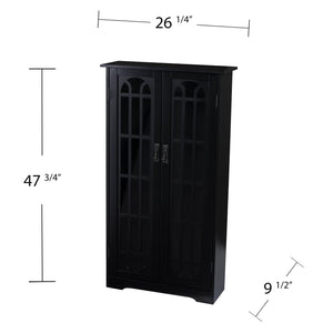 Safavieh Window Pane Media Cabinet With Tempered Glass Doors And Adjustable Shelves For Living Rooms MS1221912