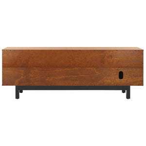 Safavieh Mainebury Engineered Wood Media Console With Open Shelving For Modern Living Rooms MS1272413
