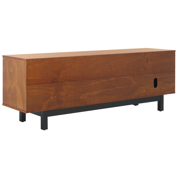 Safavieh Mainebury Engineered Wood Media Console With Open Shelving For Modern Living Rooms MS1272413
