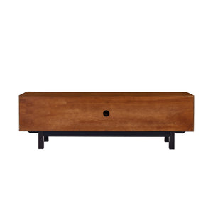 Safavieh Welling Midcentury Modern Media Console With Rubberwood Legs And Three Door Storage MS6696