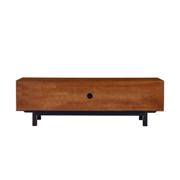 Safavieh Welling Midcentury Modern Media Console With Rubberwood Legs And Three Door Storage MS6696