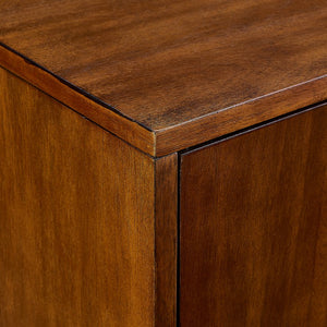 Safavieh Welling Midcentury Modern Media Console With Rubberwood Legs And Three Door Storage MS6696