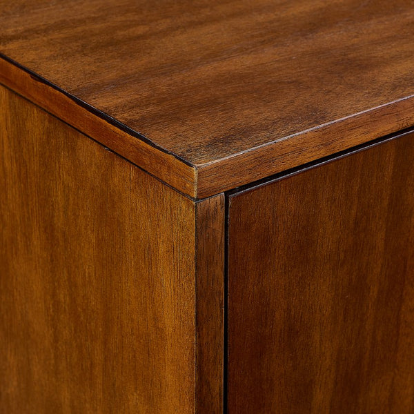 Safavieh Welling Midcentury Modern Media Console With Rubberwood Legs And Three Door Storage MS6696