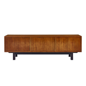 Safavieh Welling Midcentury Modern Media Console With Rubberwood Legs And Three Door Storage MS6696