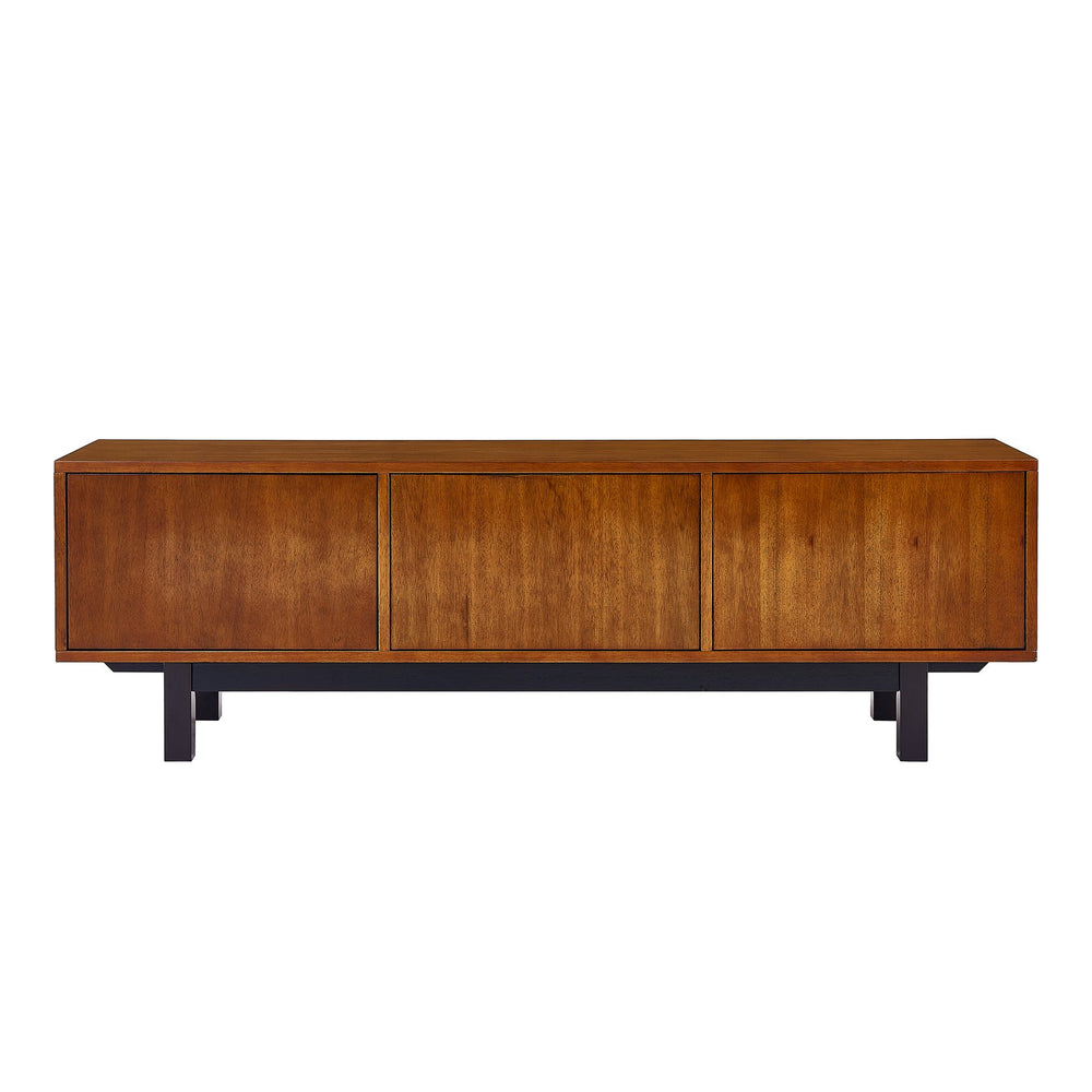 Safavieh Welling Midcentury Modern Media Console With Rubberwood Legs And Three Door Storage MS6696