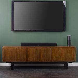 Safavieh Welling Midcentury Modern Media Console With Rubberwood Legs And Three Door Storage MS6696
