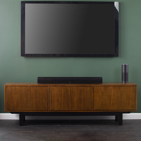 Safavieh Welling Midcentury Modern Media Console With Rubberwood Legs And Three Door Storage MS6696