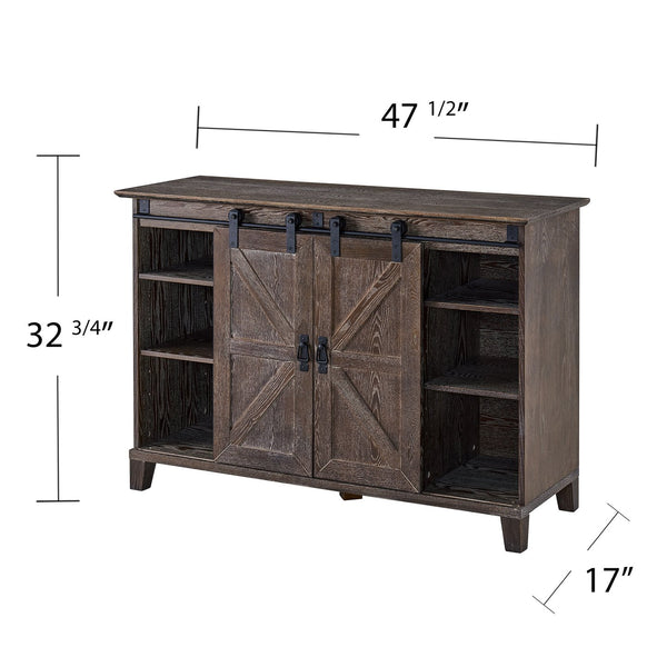 Safavieh Holmes Farmhouse Tv Stand With Sliding Barn Doors Ash Veneer Mdf And Iron Hardware MS8099
