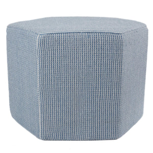 Jaipur Living Jaipur Living Hexagonal Pouf Chevron Polyester Upholstery Modern Room Accent POF100546
