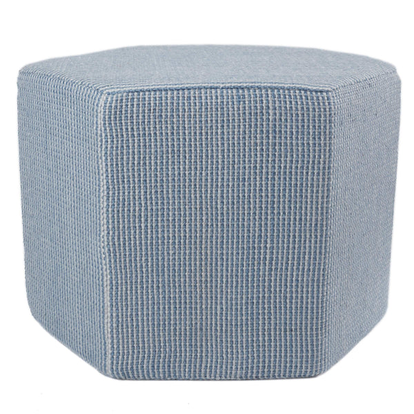 Jaipur Living Jaipur Living Hexagonal Pouf Chevron Polyester Upholstery Modern Room Accent POF100546