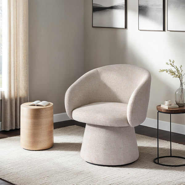 Lh Imports Misha Club Chair - Sand: Elegant 100% Polyester Upholstery With Plush Foam And Stylish Metal Base Grey ,Light Polyester,Foam,Iron,Plywood Msh01-pgr