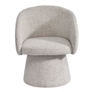 Lh Imports Misha Club Chair - Sand: Elegant 100% Polyester Upholstery With Plush Foam And Stylish Metal Base Grey ,Light Polyester,Foam,Iron,Plywood Msh01-pgr
