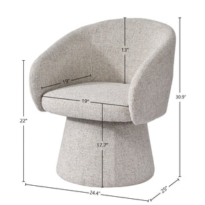 Lh Imports Misha Club Chair - Sand: Elegant 100% Polyester Upholstery With Plush Foam And Stylish Metal Base Grey ,Light Polyester,Foam,Iron,Plywood Msh01-pgr