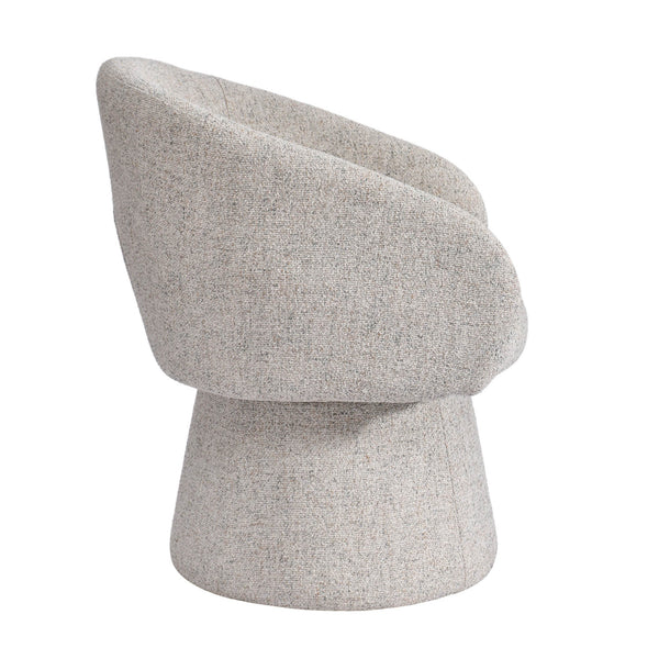 Lh Imports Misha Club Chair - Sand: Elegant 100% Polyester Upholstery With Plush Foam And Stylish Metal Base Grey ,Light Polyester,Foam,Iron,Plywood Msh01-pgr