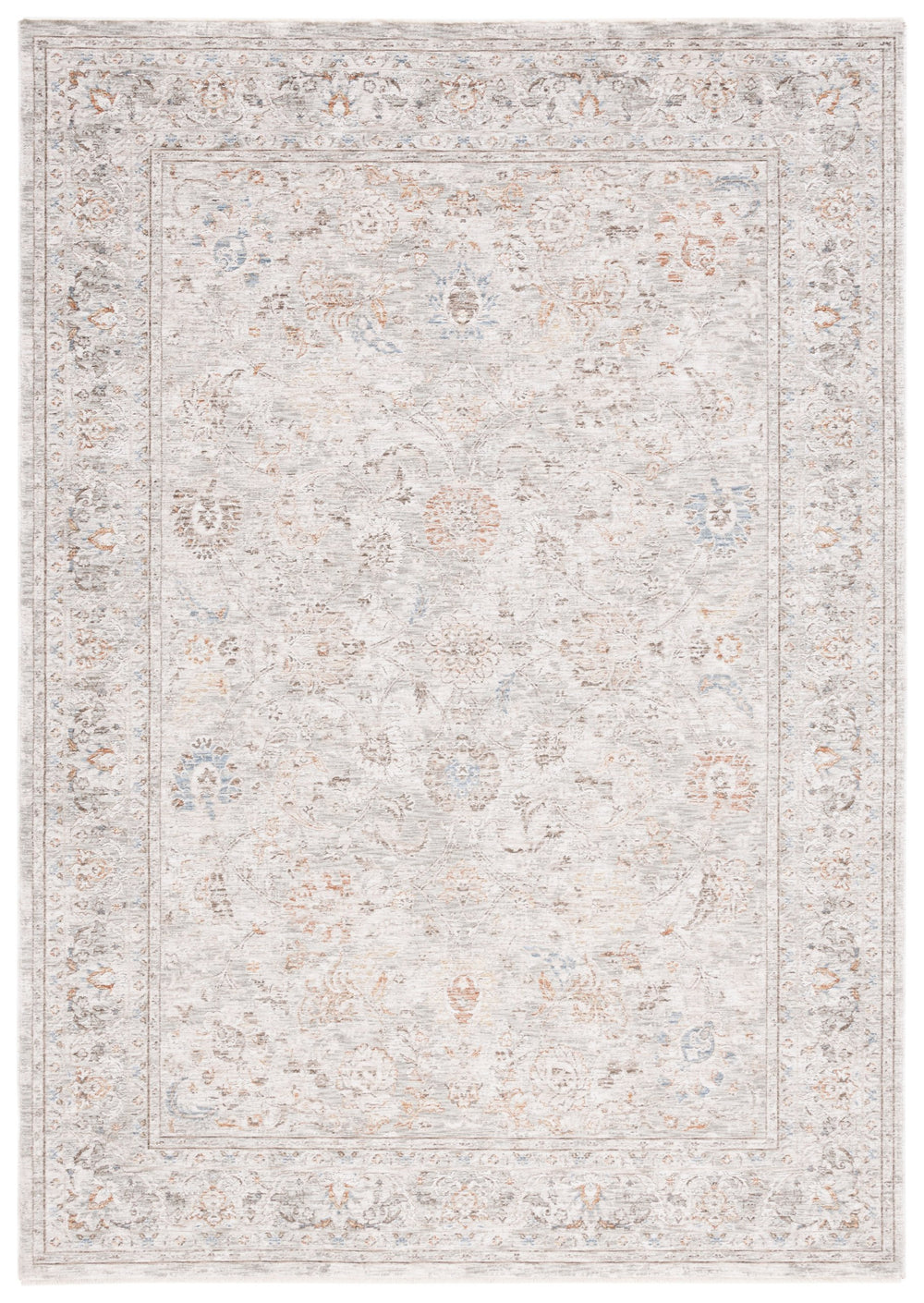 Safavieh Mason 8' X 10' Grey/Ivory Rust Area Rug – Timeless Elegance, Durable Comfort, And Classic Design Grey ,Ivory Rust Polyester Msn104f-8