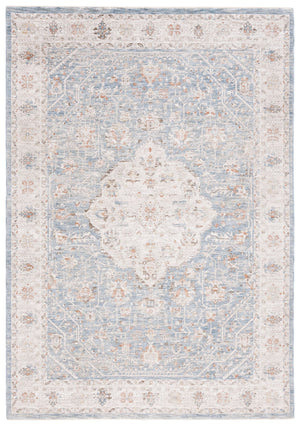 Safavieh Mason 8' X 10' Transitional Area Rug – Elegant Blue, Beige, And Rust Floral Design For Home Decor Blue ,Beige Rust Polyester Msn105m-8