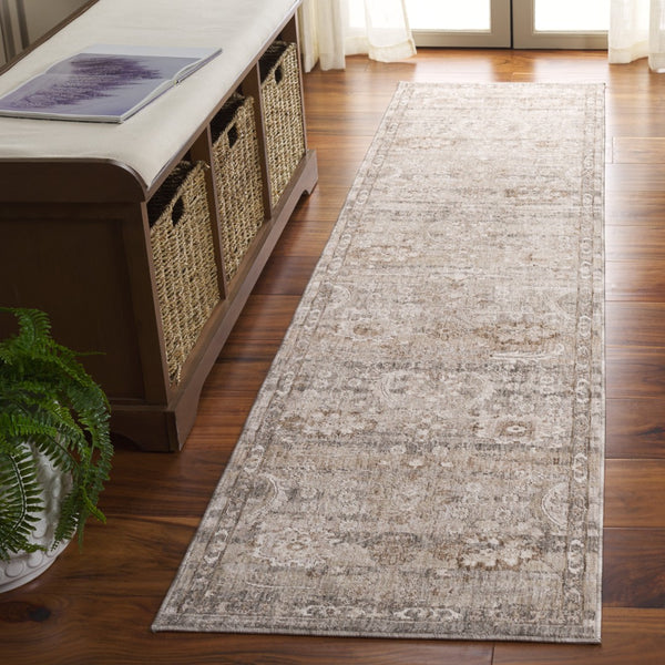 Safavieh Mason Luxurious Power-loomed Area Rug – Elegant Grey And Beige Design For Timeless Home Decor Grey ,Beige Polyester Msn111f-212