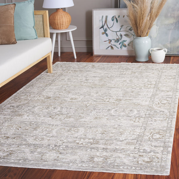 Safavieh Mason Transitional Area Rug – Elegant Grey And Beige Design For Living Room Or Bedroom Comfort Grey ,Beige Polyester Msn111f-5