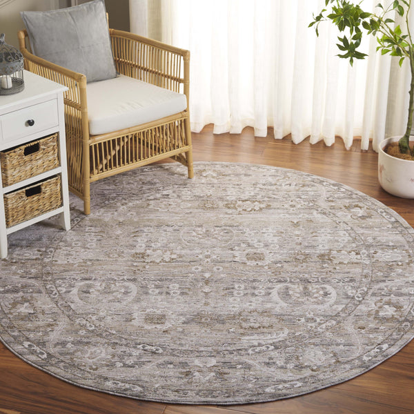 Safavieh Mason Transitional Area Rug – Elegant Grey And Beige Design For Living Room Or Bedroom Comfort Grey ,Beige Polyester Msn111f-5