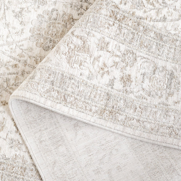 Safavieh Mason Area Rug - Elegant Transitional Design With Floral Motifs For Stylish Home Decor Enhancement Ivory ,Beige Grey Polyester Msn113a-6sq