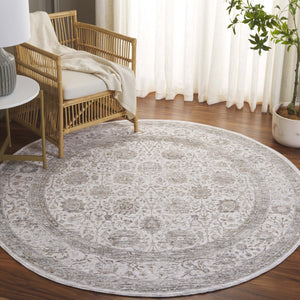 Safavieh Mason Area Rug - Elegant Transitional Design With Floral Motifs For Stylish Home Decor Enhancement Ivory ,Beige Grey Polyester Msn113a-6sq