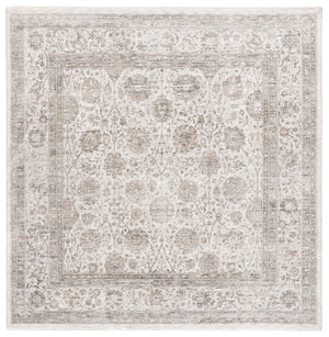 Safavieh Mason Area Rug - Elegant Transitional Design With Floral Motifs For Stylish Home Decor Enhancement Ivory ,Beige Grey Polyester Msn113a-6sq