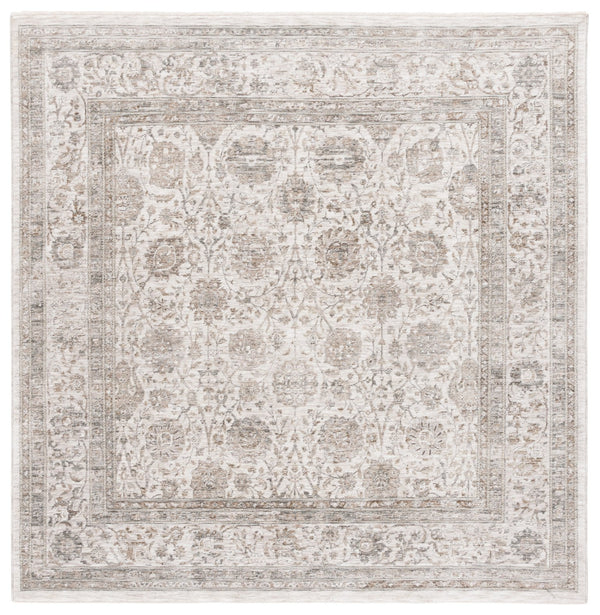 Safavieh Mason Area Rug - Elegant Transitional Design With Floral Motifs For Stylish Home Decor Enhancement Ivory ,Beige Grey Polyester Msn113a-6sq