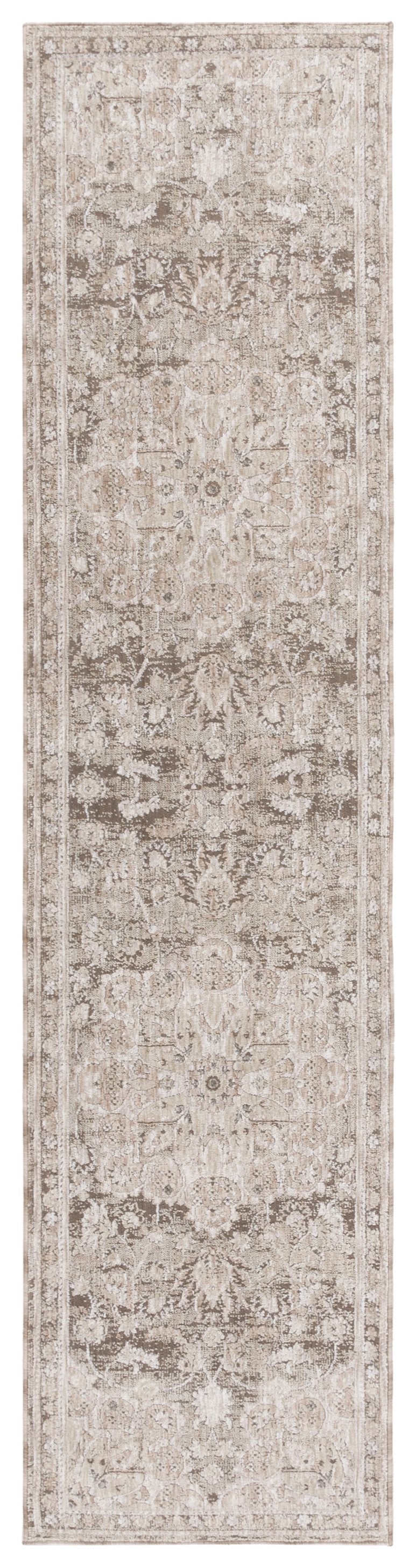 Safavieh Mason Transitional Area Rug - Luxurious Power Loomed Design With Elegant Floral Motifs For Your Home Beige ,Green Polyester Msn114b-5