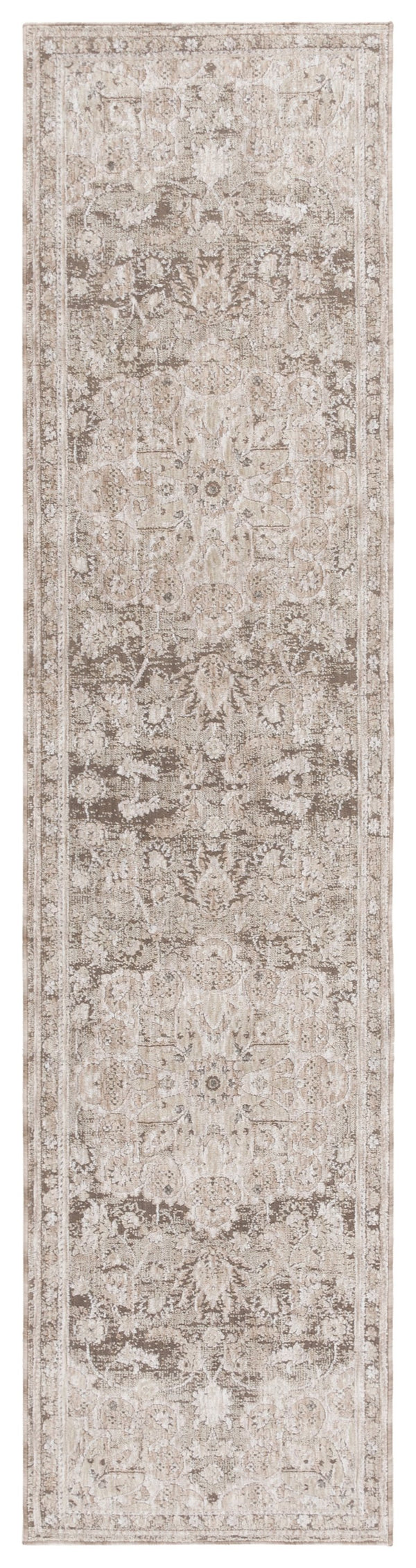 Safavieh Mason Transitional Area Rug - Luxurious Power Loomed Design With Elegant Floral Motifs For Your Home Beige ,Green Polyester Msn114b-5