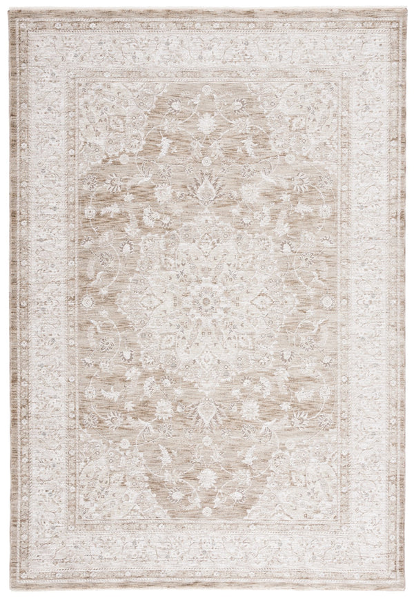 Safavieh Mason Transitional Area Rug - Luxurious Power Loomed Design With Elegant Floral Motifs For Your Home Beige ,Green Polyester Msn114b-5