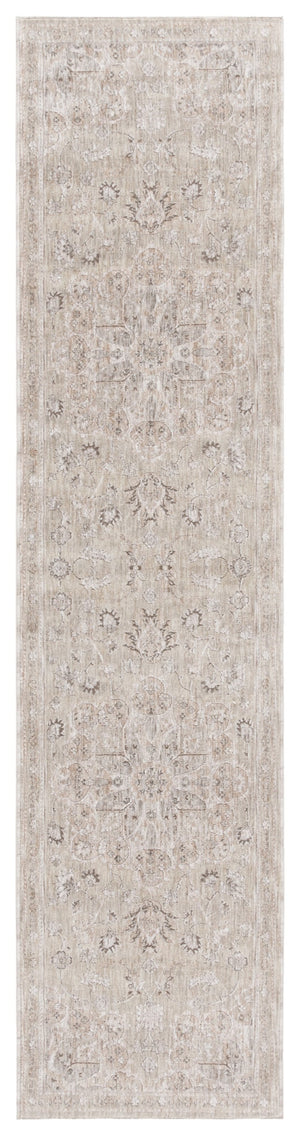 Safavieh Mason Transitional Area Rug - Luxurious Power Loomed Design With Elegant Floral Motifs For Your Home Light Grey ,Green Polyester Msn114f-28