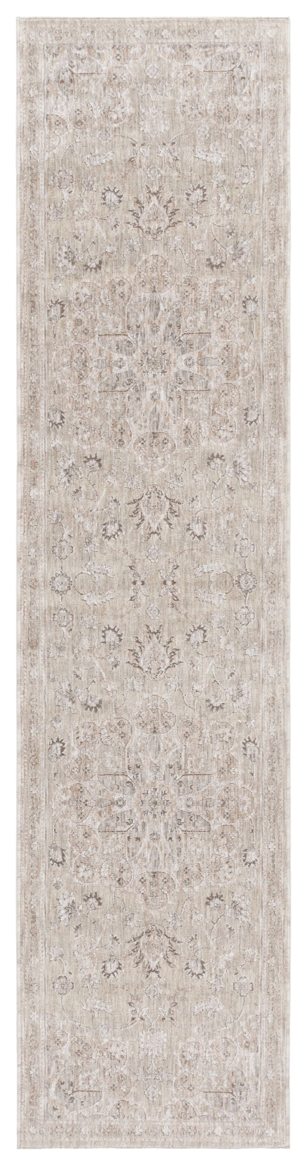 Safavieh Mason Transitional Area Rug - Luxurious Power Loomed Design With Elegant Floral Motifs For Your Home Light Grey ,Green Polyester Msn114f-28