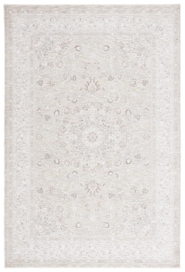 Safavieh Mason Transitional Area Rug - Luxurious Power Loomed Design With Elegant Floral Motifs For Your Home Light Grey ,Green Polyester Msn114f-28