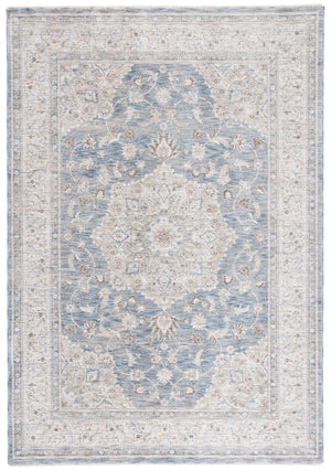 Safavieh Mason Transitional Area Rug - Luxurious Power Loomed Design With Elegant Floral Motifs For Your Home Blue ,Grey Beige Polyester Msn114m-5