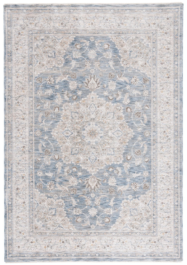 Safavieh Mason Transitional Area Rug - Luxurious Power Loomed Design With Elegant Floral Motifs For Your Home Blue ,Grey Beige Polyester Msn114m-5