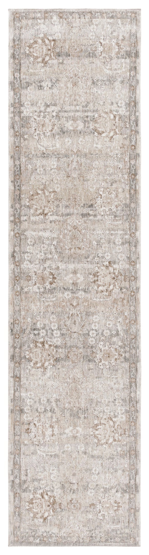Safavieh Mason Exquisite Transitional Area Rug With Floral Motifs For Elegant Living Spaces, Durable & Soft Beige ,Dark Grey Polyester Msn117b-6r