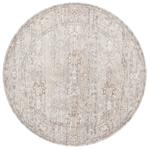 Safavieh Mason Exquisite Transitional Area Rug With Floral Motifs For Elegant Living Spaces, Durable & Soft Beige ,Dark Grey Polyester Msn117b-6r
