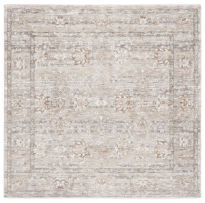 Safavieh Mason Exquisite Transitional Area Rug With Floral Motifs For Elegant Living Spaces, Durable & Soft Beige ,Dark Grey Polyester Msn117b-6r