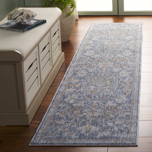 Safavieh Mason 8' X 10' Transitional Area Rug - Timeless Elegance In Power Loomed Premium Polyester Design Blue ,Beige Polyester Msn118m-9