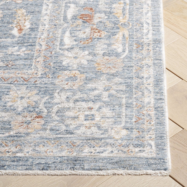 Safavieh Mason 8' X 10' Transitional Area Rug - Timeless Elegance In Power Loomed Premium Polyester Design Blue ,Beige Polyester Msn118m-9