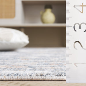 Safavieh Mason 8' X 10' Transitional Area Rug - Timeless Elegance In Power Loomed Premium Polyester Design Blue ,Beige Polyester Msn118m-9