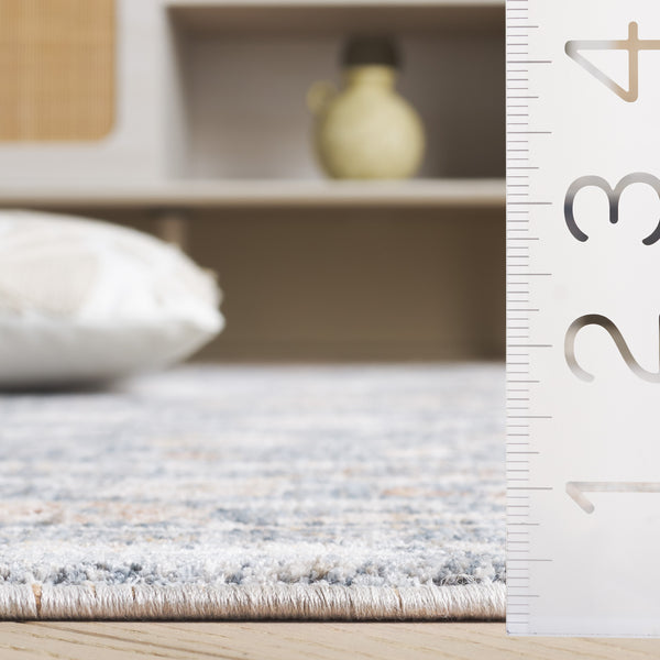 Safavieh Mason 8' X 10' Transitional Area Rug - Timeless Elegance In Power Loomed Premium Polyester Design Blue ,Beige Polyester Msn118m-9