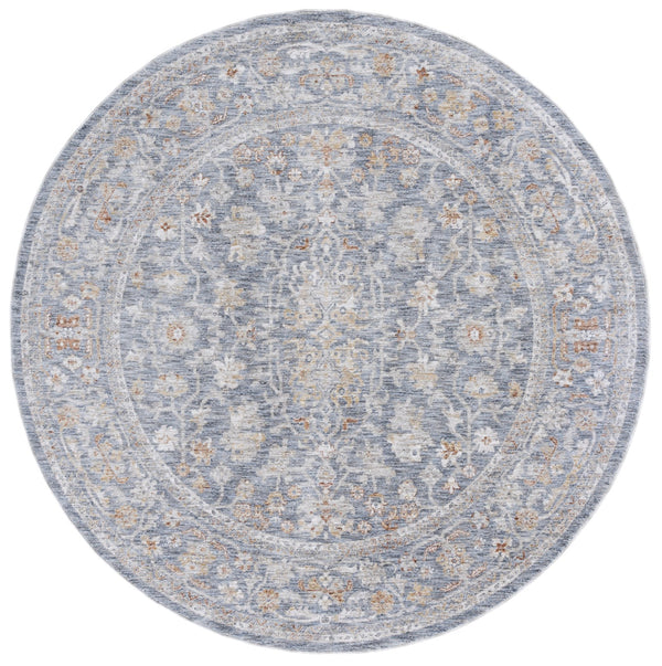 Safavieh Mason 8' X 10' Transitional Area Rug - Timeless Elegance In Power Loomed Premium Polyester Design Blue ,Beige Polyester Msn118m-9