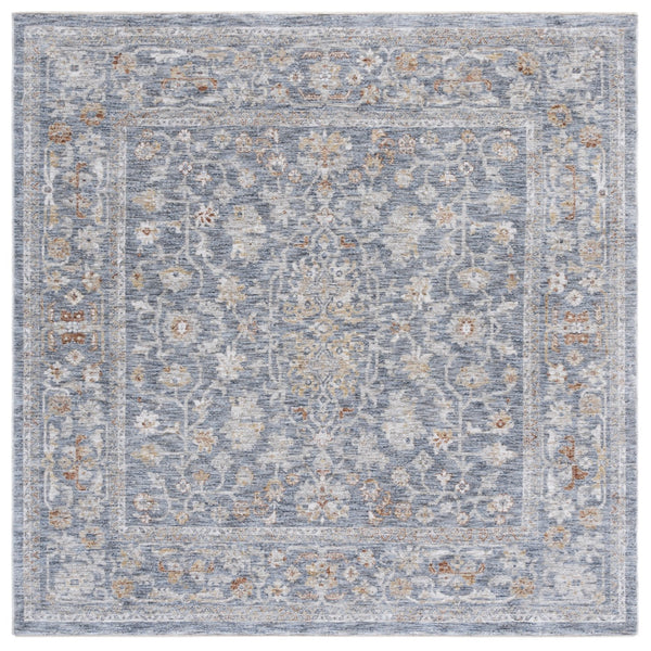 Safavieh Mason 8' X 10' Transitional Area Rug - Timeless Elegance In Power Loomed Premium Polyester Design Blue ,Beige Polyester Msn118m-9
