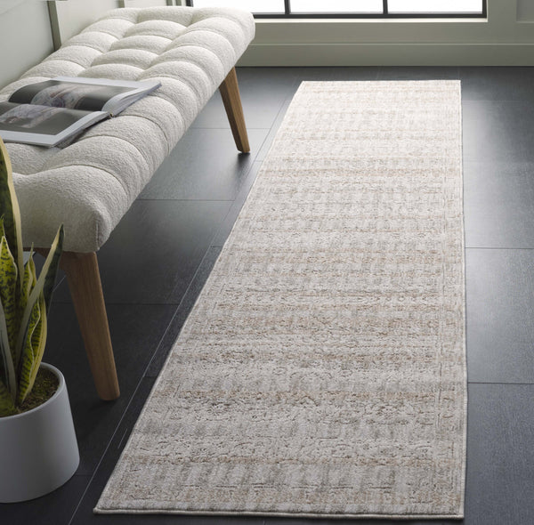 Safavieh Mason Transitional Power Loomed Polyester Rug - Timeless Elegance In Neutral Hues For Any Space Beige ,Grey Ivory Polyester Msn119b-9